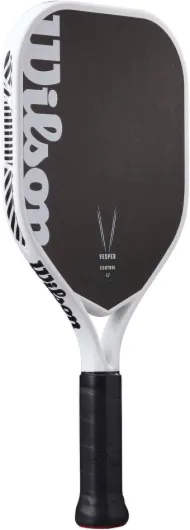 Vesper Control 17 Pickleball Paddle, Bladder-Moulded Frame, Open-Throat Design, Pure Carbon Face, Dense Foam Core, Fusion Handle, Broad Shape, Size: 2 Black