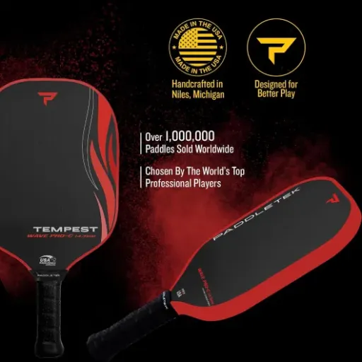 Paddletek Tempest Wave PRO-C Review: a spin-friendly control paddle that leans a bit heavy