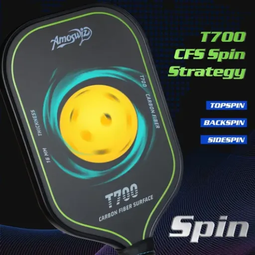 Amoswiz T700 Carbon Pickleball Paddle Review: budget-friendly raw carbon control stick for intermediates