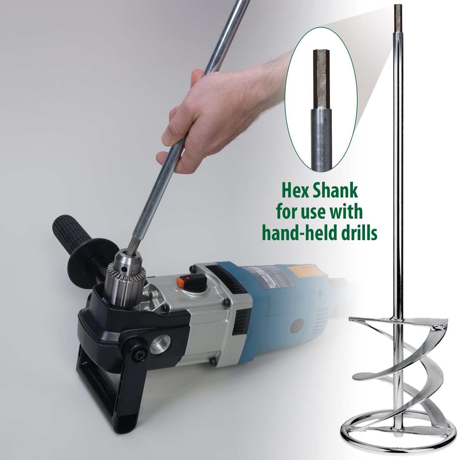 WG 160 H 6.25" Medium-Viscosity Mixing Paddle, Hex Shank 6.25" Hex Shank