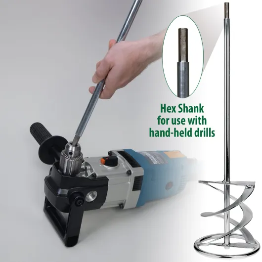 WG 160 H 6.25" Medium-Viscosity Mixing Paddle, Hex Shank 6.25" Hex Shank