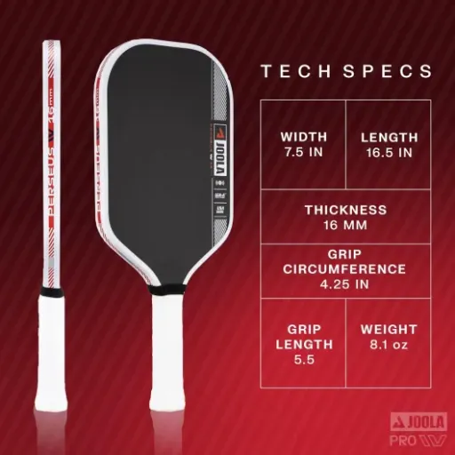 JOOLA Pickleball Paddle Pro IV Ben Johns Perseus Pro IV 16 Review: a control-focused paddle with pro branding and a few trade-offs
