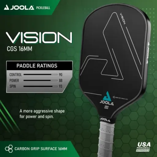 JOOLA Vision 16mm Review: a control-focused paddle that actually helps your spin