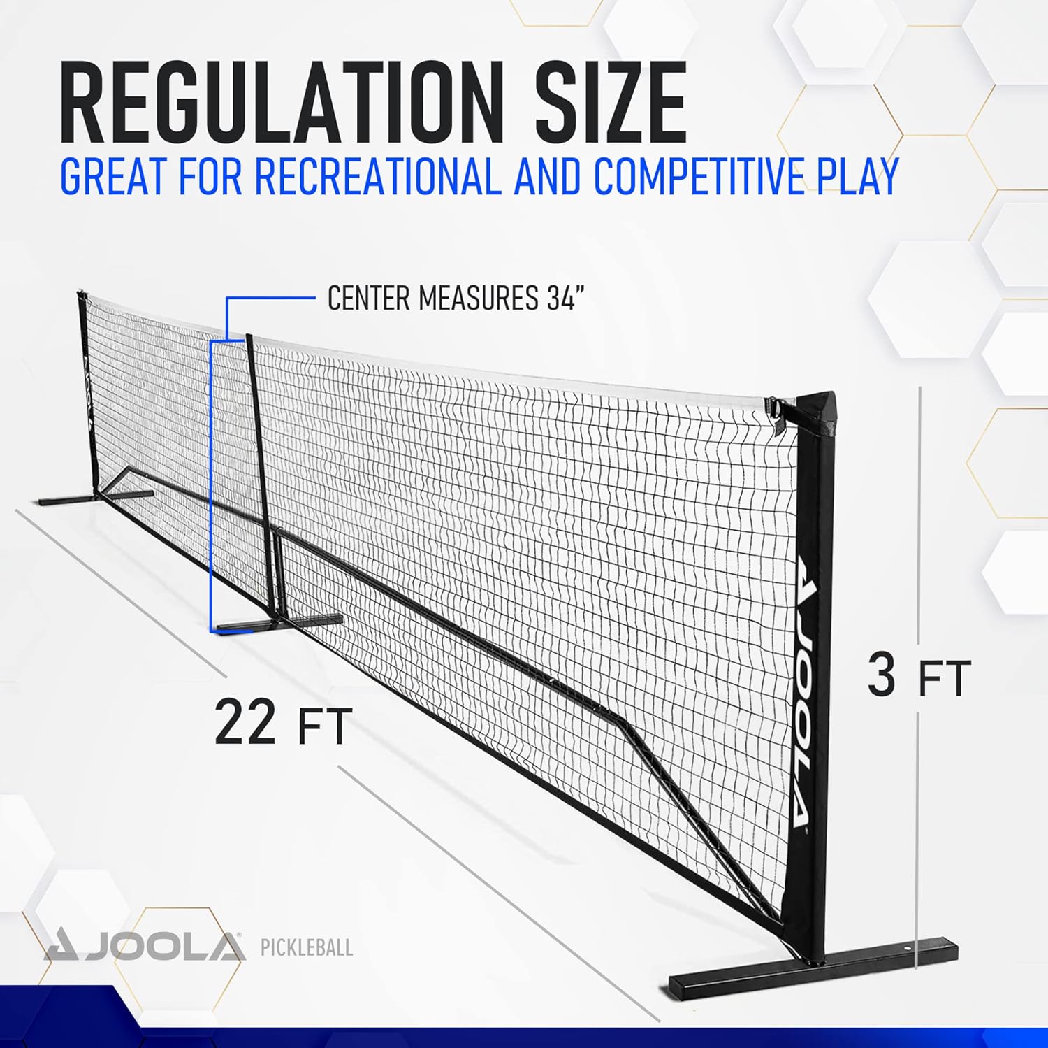 Pickleballnetz Pickleball Net mit Stahlrahmen, Strapazierfähiges PPVC-Netz, Outdoor/Indoor, inkl - Tragetasche 9 kg, Schwarz 670 cm x 91,44 cm Elemental