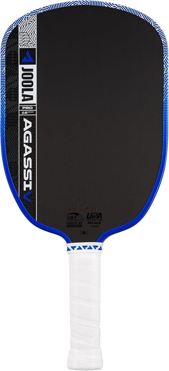 Pro V Pickleball Paddles - Perseus/Scorpeus/Kosmos/Hyperion/Agassi/Graf Shapes - UPA-A and USAP Approved Andre Agassi - 16mm