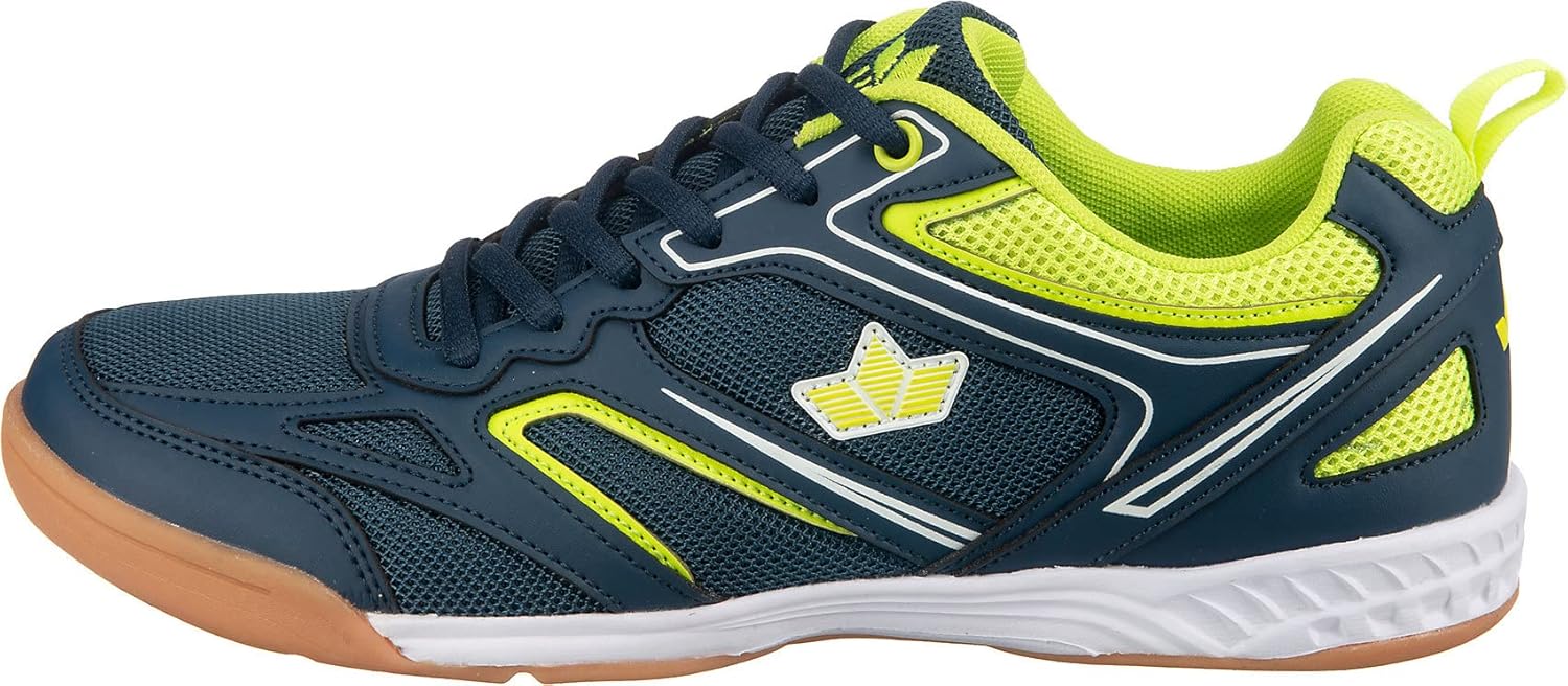 Women's Airsoft IndoorIndoor Court Shoe 10 UK Marine Lemon White